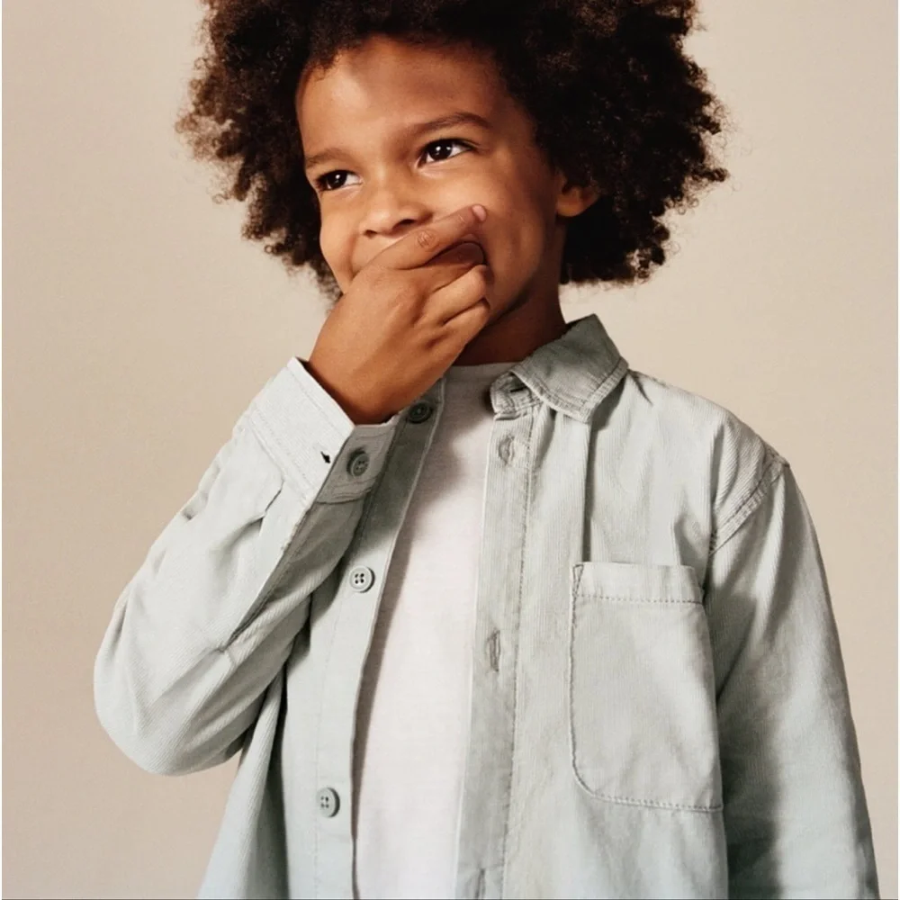 Zara Fine-Waled Pocket Shirt